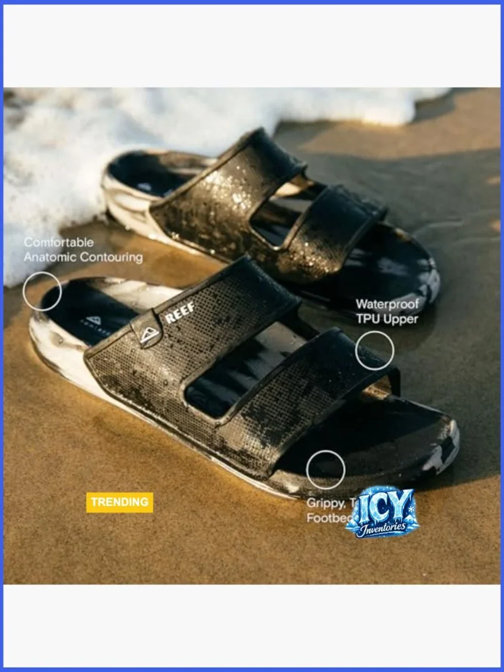 Waterproof Slide Sandals with Arch Support